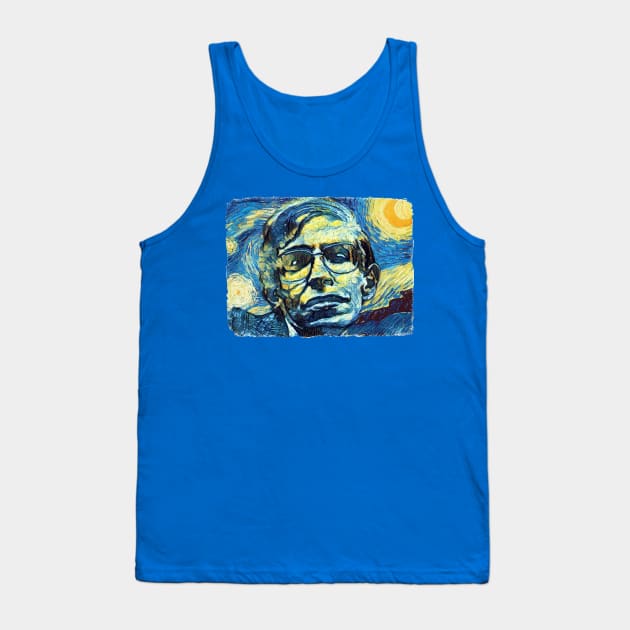 Stephen Hawking Van Gogh Style Tank Top by todos